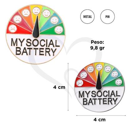 Pin para la ropa Battery Social